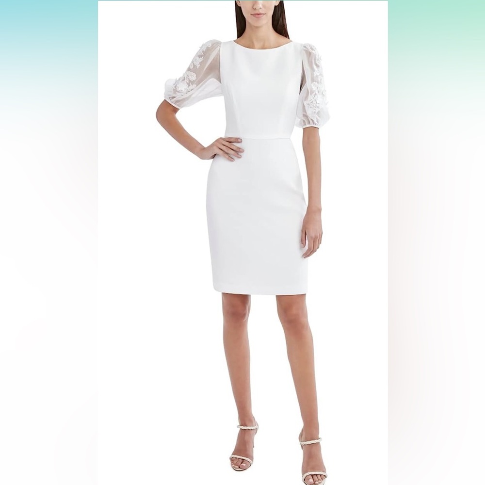 NWT BCBGMAXAZRIA Women's Jacquard Tea Length Dress